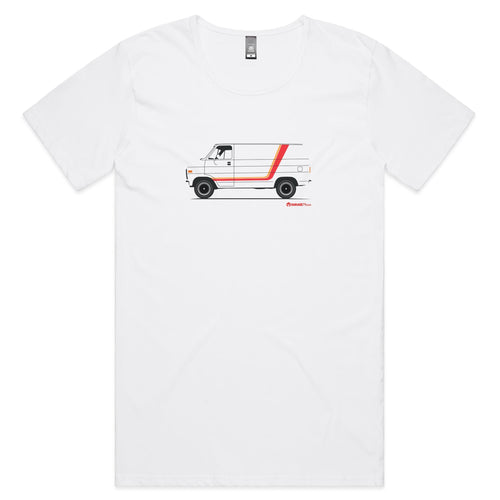 Chevy Van on the Side Mens Scoop Neck T-Shirt