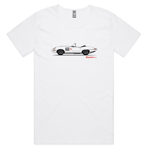 Jaguar E-Type Series One Roadster Mens Scoop Neck T-Shirt