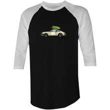 Christmas Porsche 911 Safari Tree 3/4 Sleeve T-Shirt