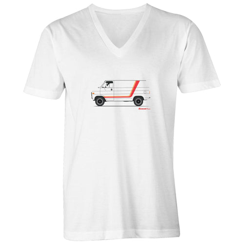 Chevy Van on the Side Mens V-Neck Tee