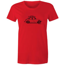 Beetle on the Side - Women's Maple Tee