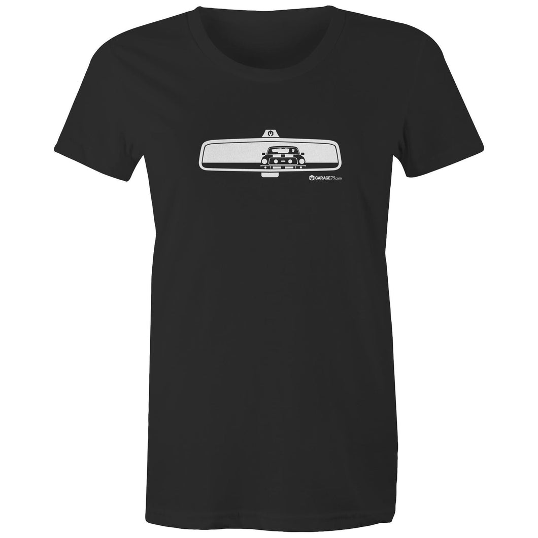 Mustang Rearview - Women's Organic Maple Tee