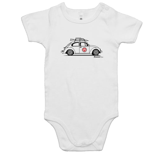 Beetle on the Side - Baby Onesie Romper