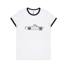 HQ Ute on the Side Women's Ringer Tee