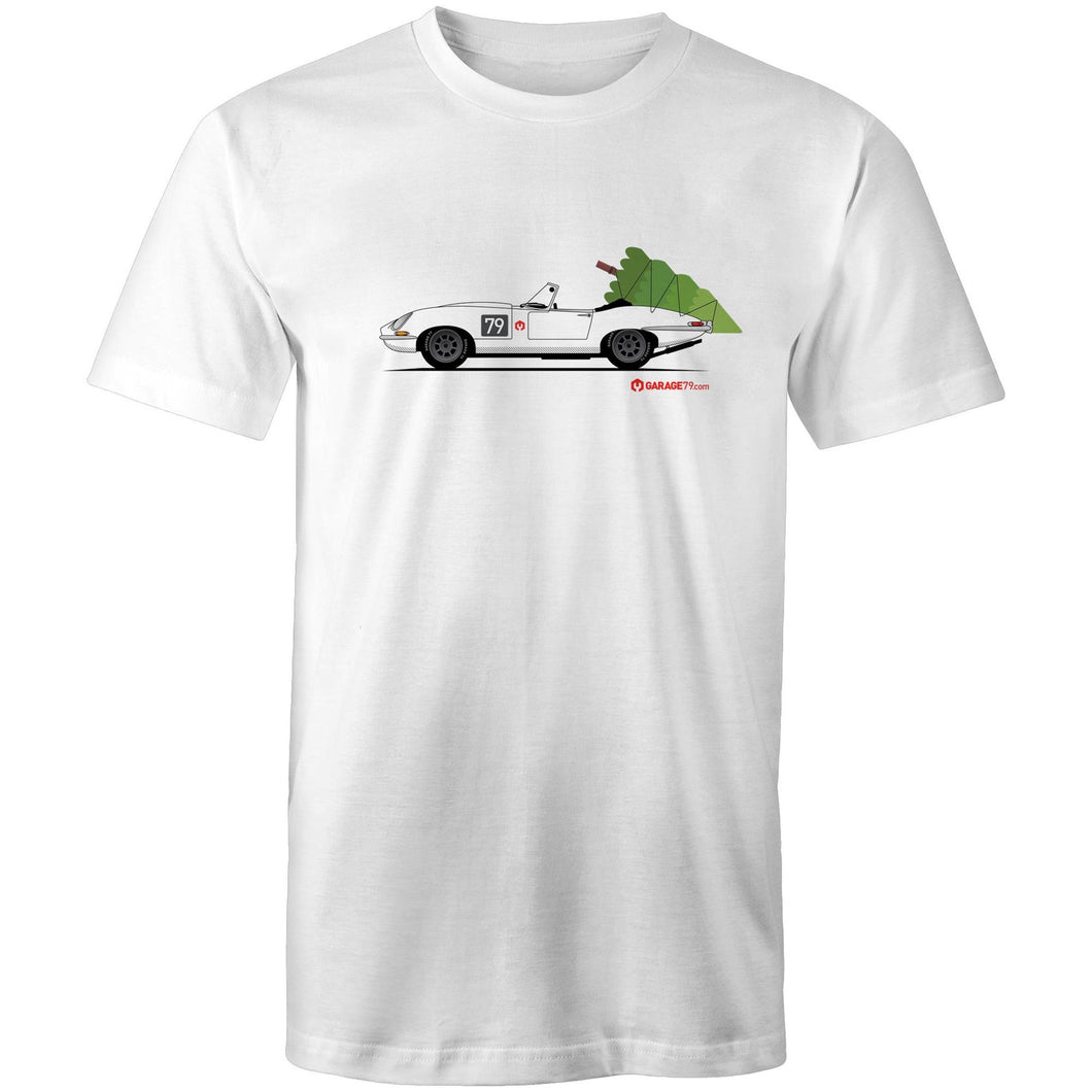 Jaguar E-Type Series One Roadster Christmas Mens T-Shirt