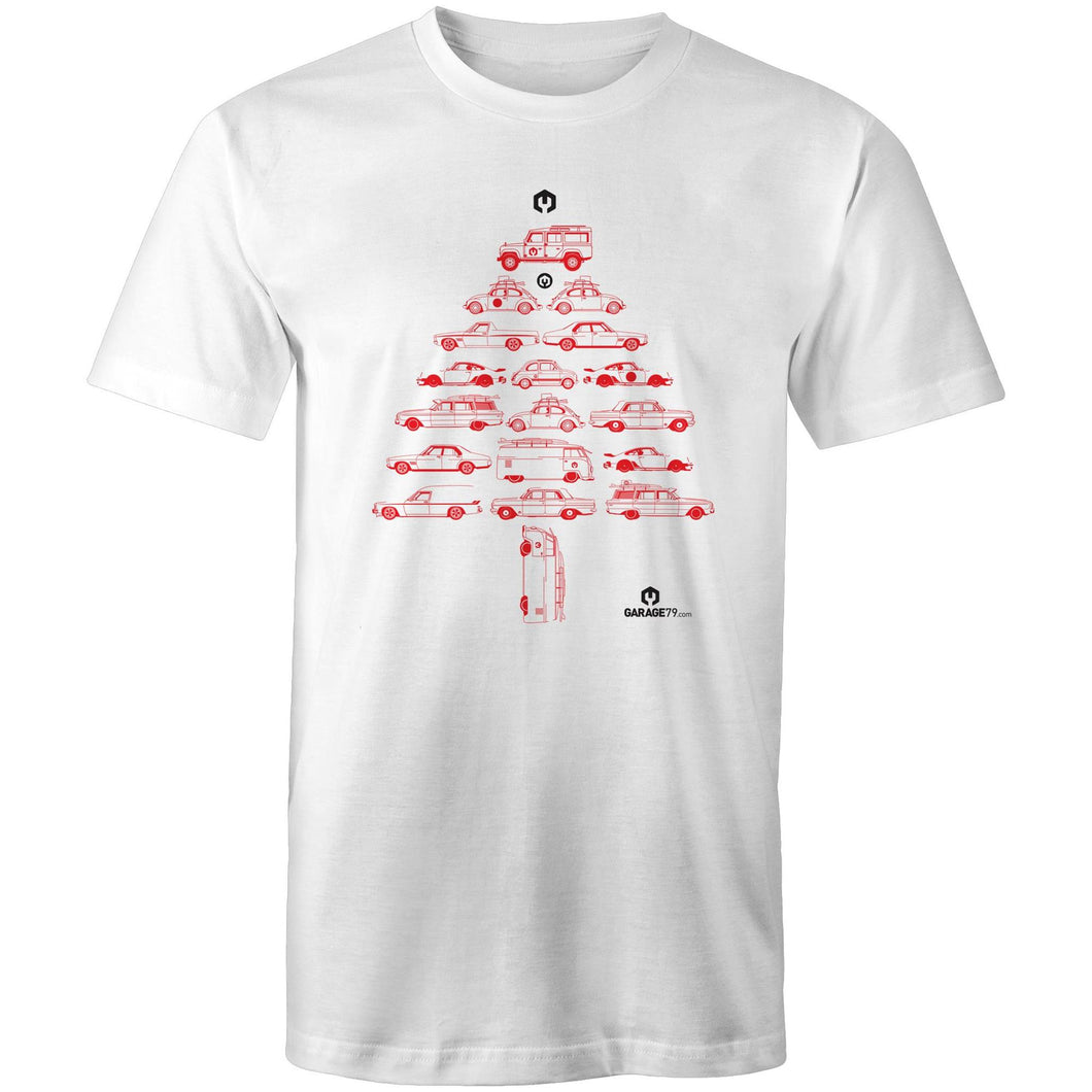 Car Lover’s Christmas Red Mens T-Shirt