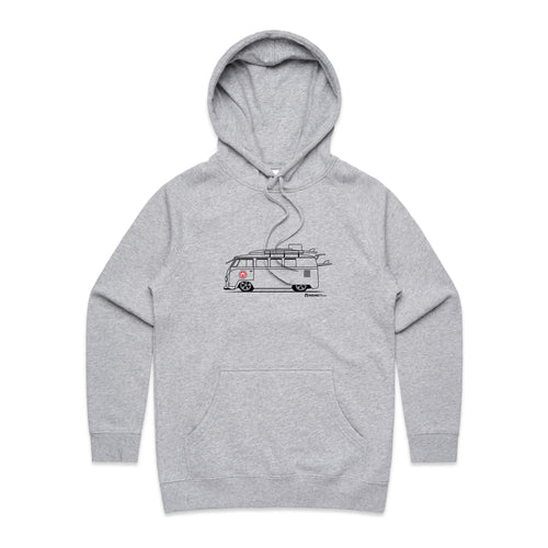 Surfing Kombi Side - Women's Hoodie