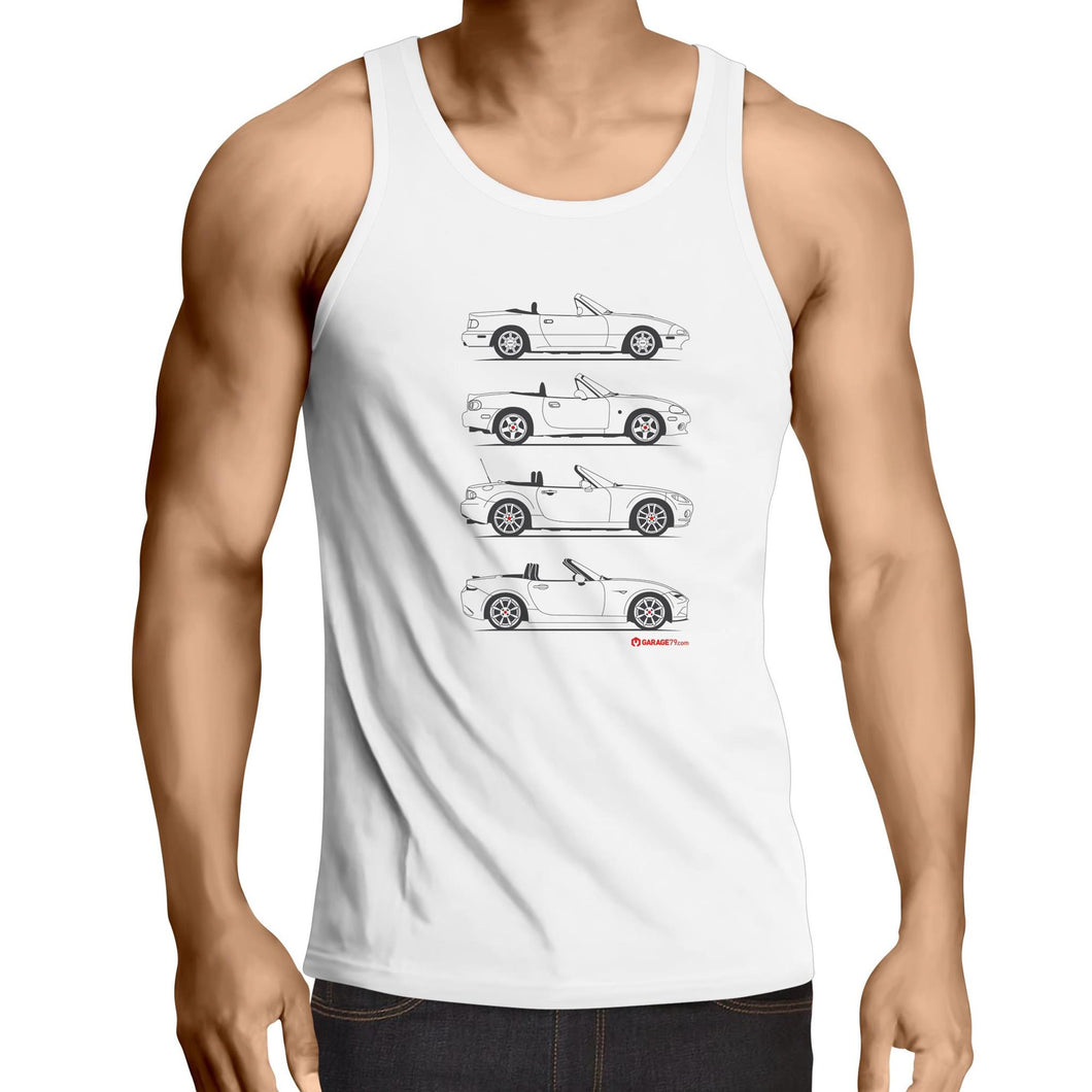 MX5 Collection Lowdown - Mens Singlet Top