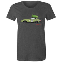 Christmas Jaguar E-Type Series - Women's Maple Tee