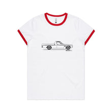 HQ Ute on the Side Women's Ringer Tee