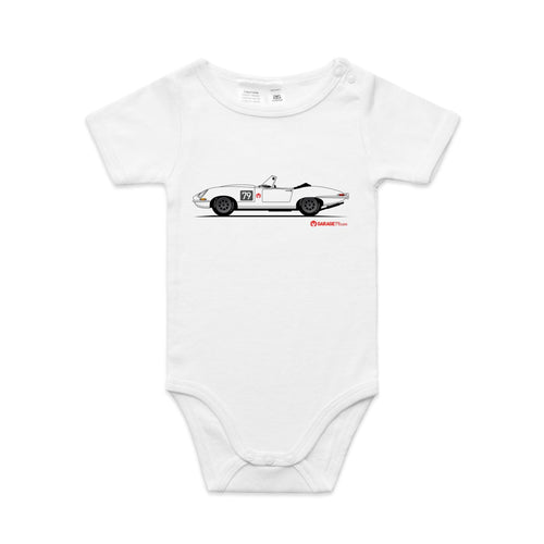 Jaguar E-Type Series One Roadster - Baby Onesie Romper