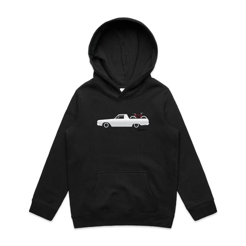 Valiant Ute With Bike - Kids Hoodies