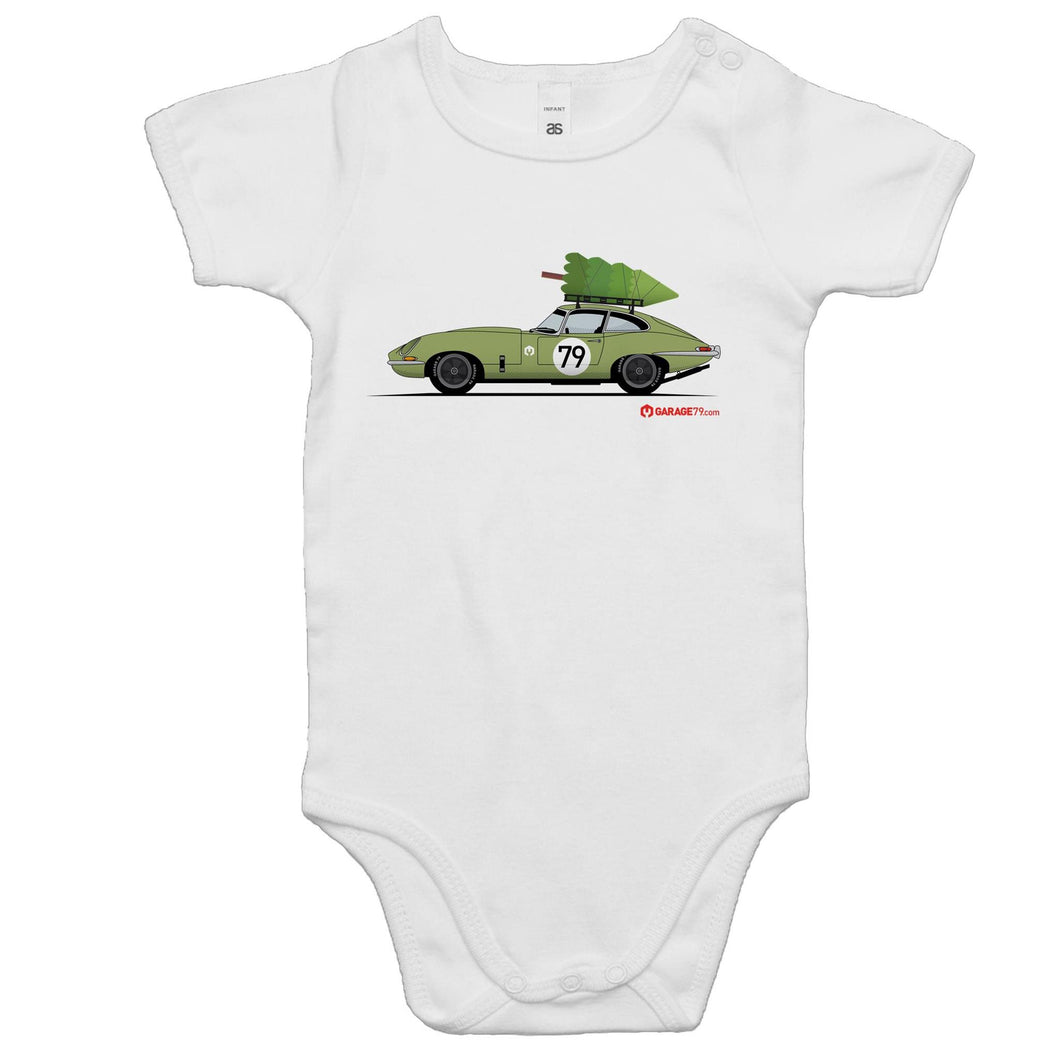 Christmas Jaguar E-Type Series - Baby Onesie Romper
