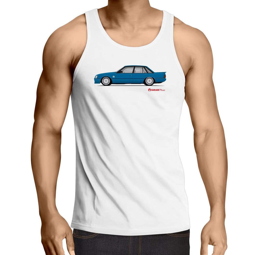 Blue Meanie Lowdown - Mens Singlet Top