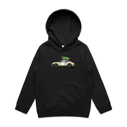 Christmas Porsche 911 Safari Tree - Kids Hoodies