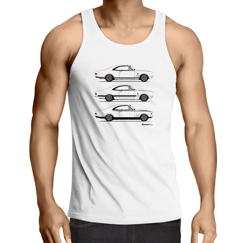 Monaro Triple Treat Lowdown - Mens Singlet Top