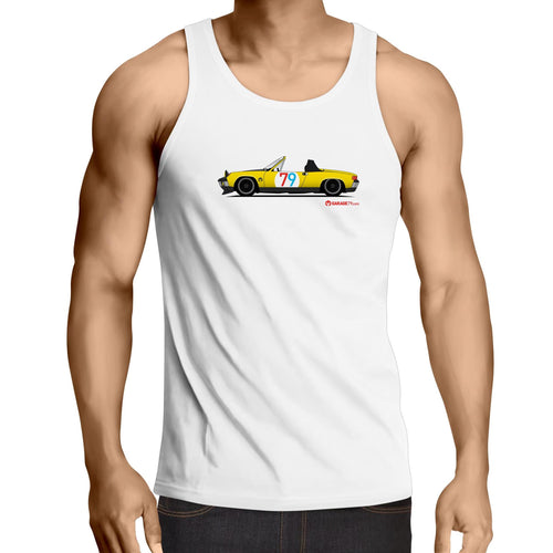 914 Porsche Lowdown - Mens Singlet Top