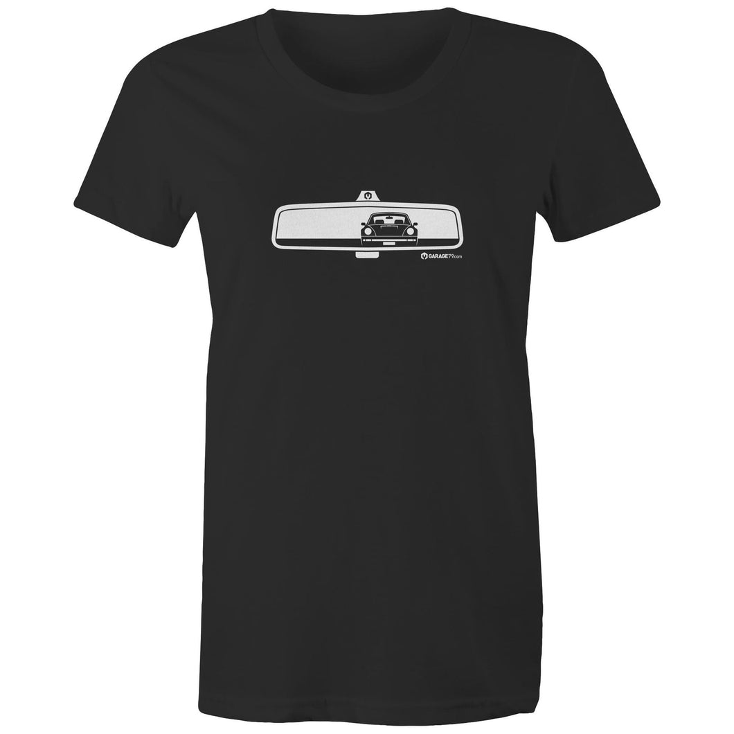 Porsche Rearview - Women's Maple Organic Tee