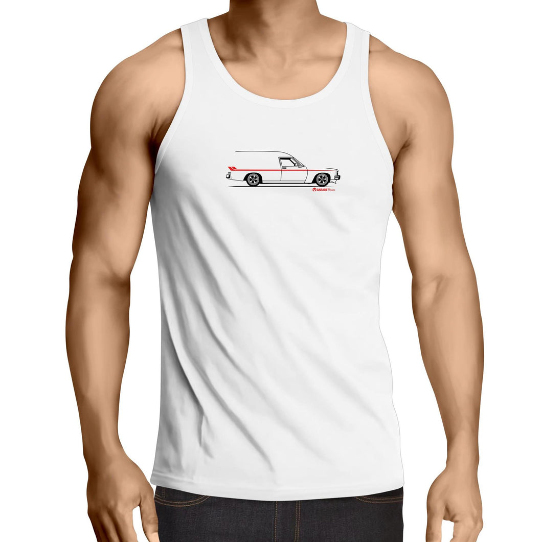Panel Van on the Side  Lowdown - Mens Singlet Top
