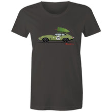 Christmas Jaguar E-Type Series  - Women's Maple Tee