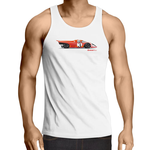 Porsche 917 Lowdown - Mens Singlet Top