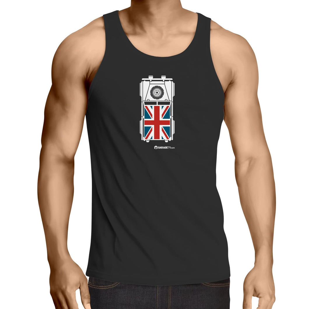 Land Rover Top View Lowdown - Mens Singlet Top