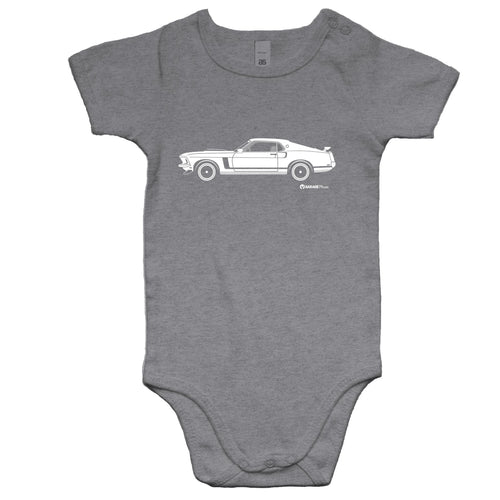 Mustang Side View - Baby Onesie Romper