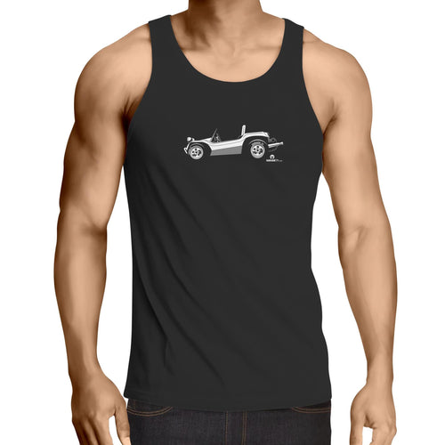 Dune Buggy  Lowdown - Mens Singlet Top