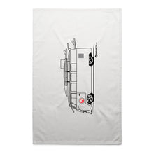Surfing Kombi Side Tea Towel