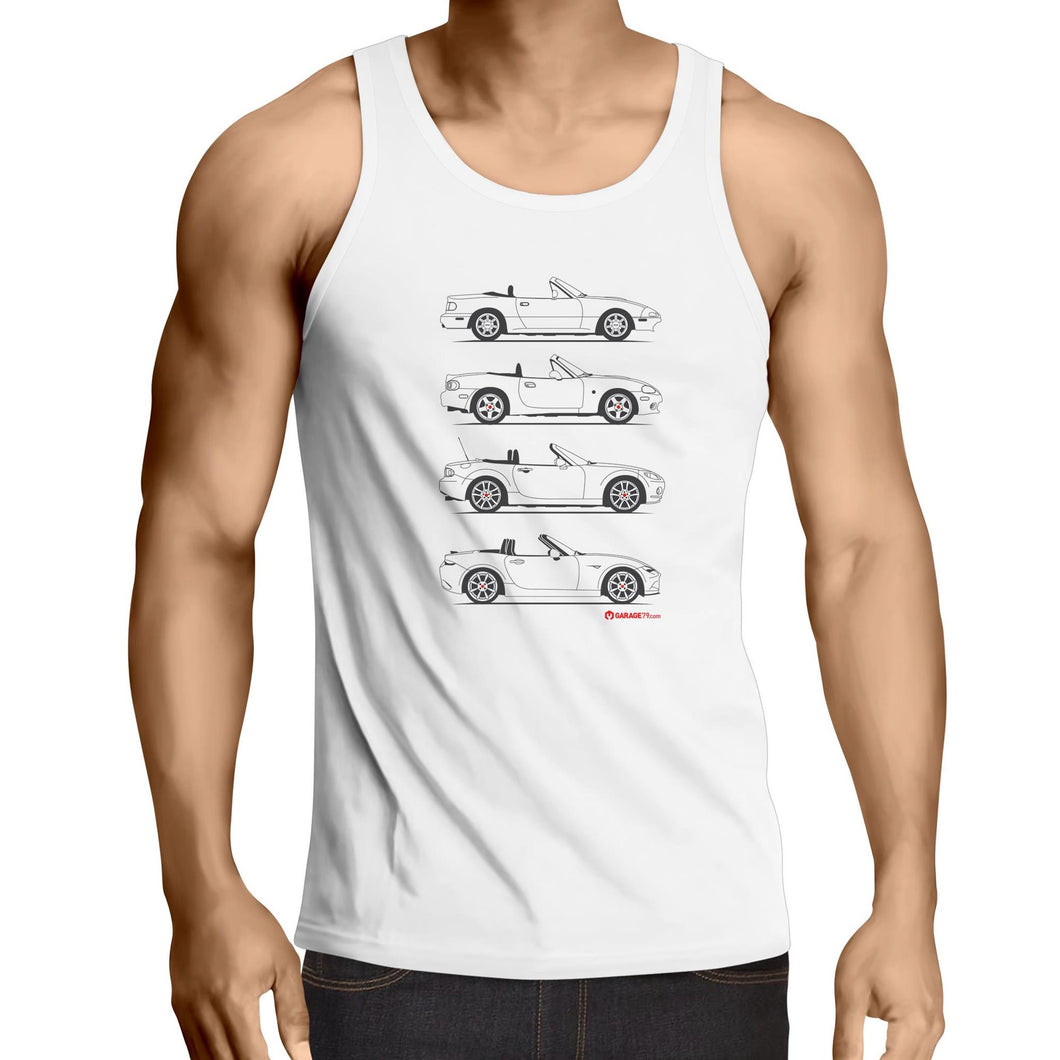 MX5 Lovers Lowdown - Mens Singlet Top