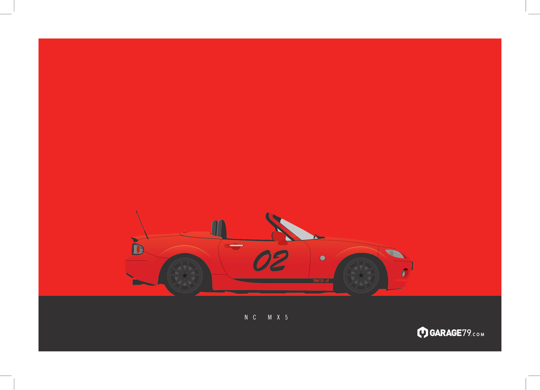 NC Mazda MX-5 - Digital Printable Poster