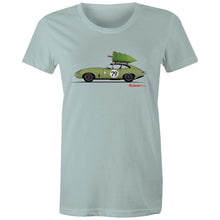 Christmas Jaguar E-Type Series - Women's Maple Tee