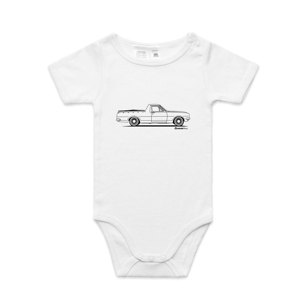 HK Holden Ute on the Side - Baby Onesie Romper