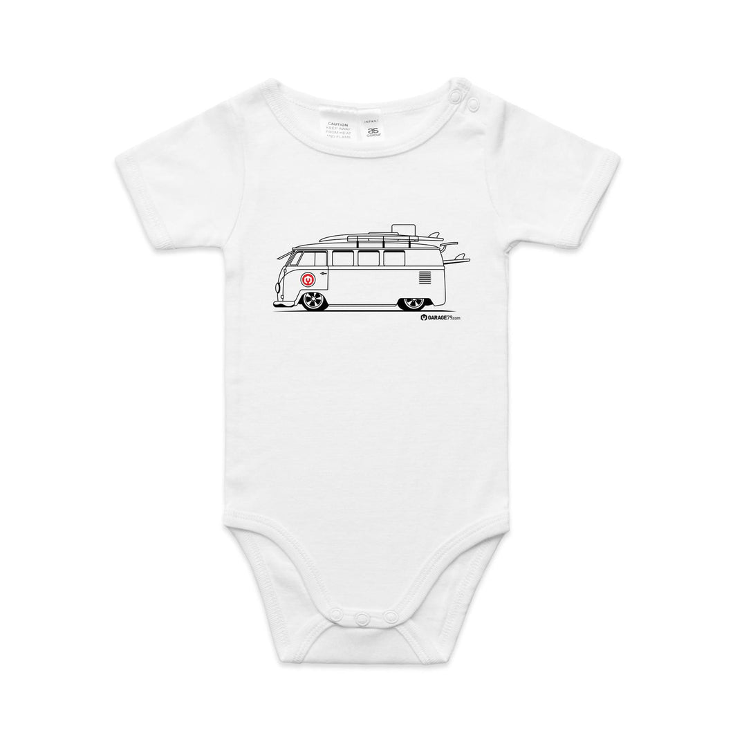 Surfing Kombi - Baby Onesie Romper