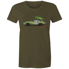 Christmas Jaguar E-Type Series - Women's Maple Tee