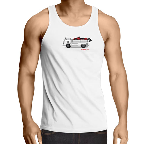 Kombi Ute Racer Lowdown - Mens Singlet Top