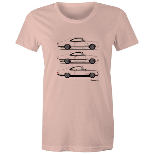 Monaro Triple Treat - Women's Maple Tee