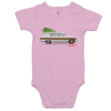 Christmas Falcon Wagon Surfing Tree - Baby Onesie Romper
