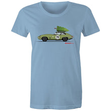 Christmas Jaguar E-Type Series - Women's Maple Tee