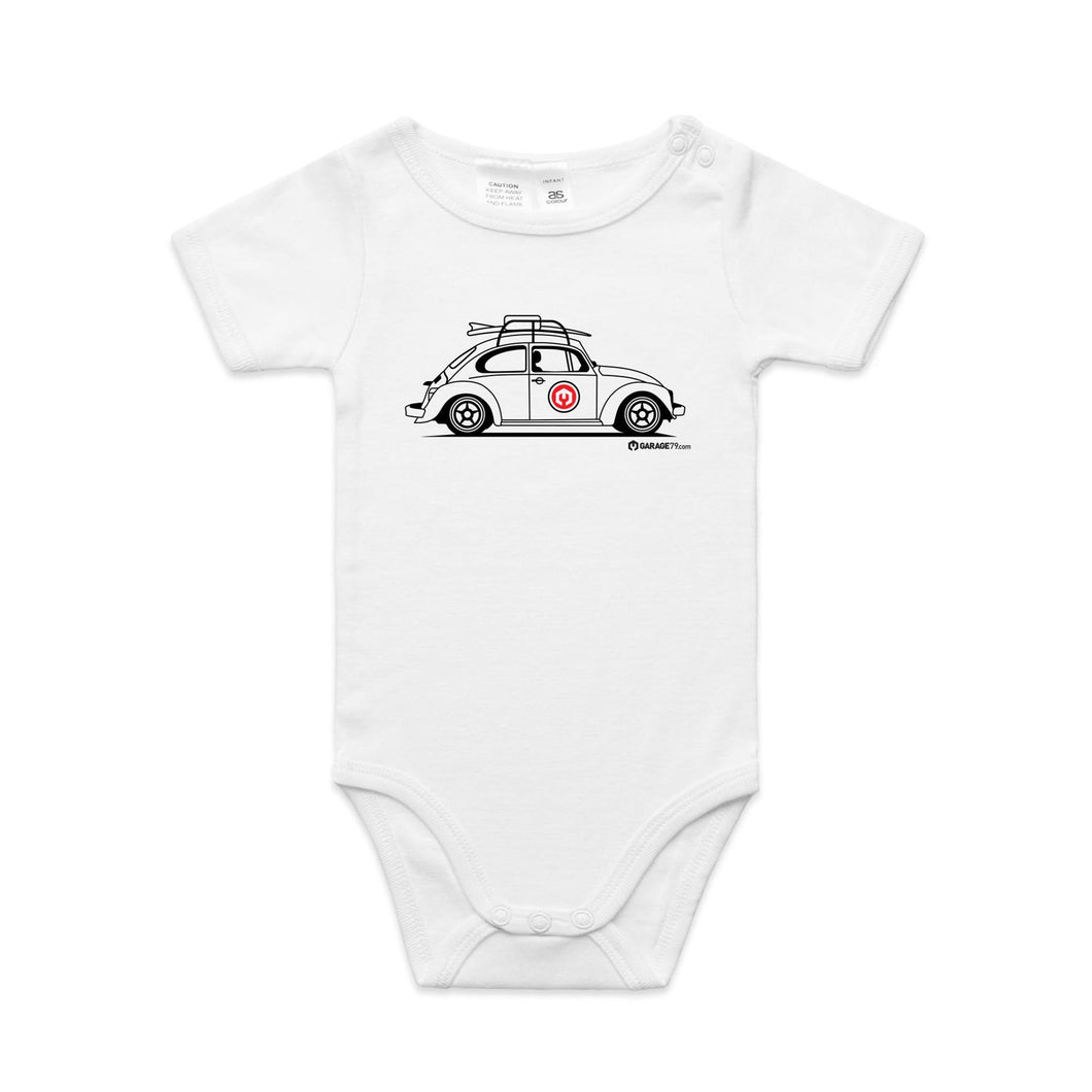 Beetle on the Side - Baby Onesie Romper
