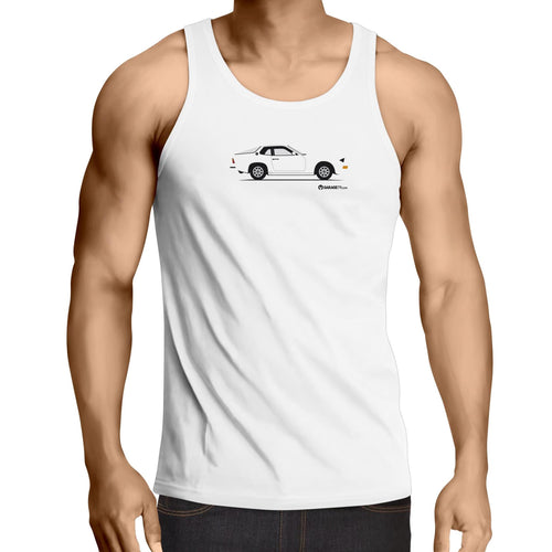 Porsche 924 Lowdown - Mens Singlet Top