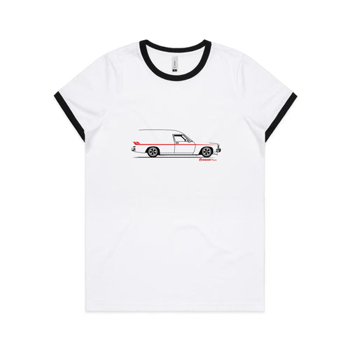 Panel Van on the Side Women's Ringer Tee