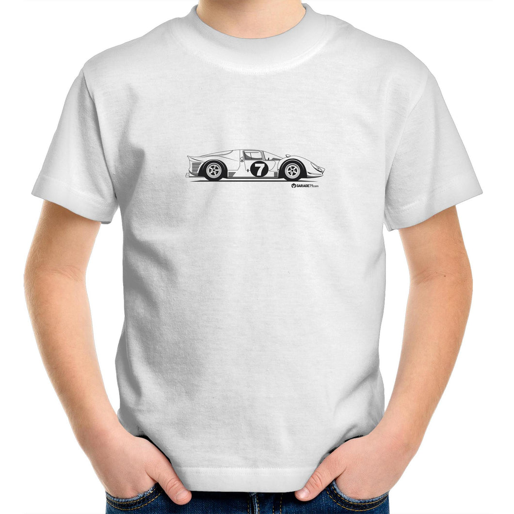 1966 Ferrari 330 P3/4 Kids Youth Crew T-Shirt