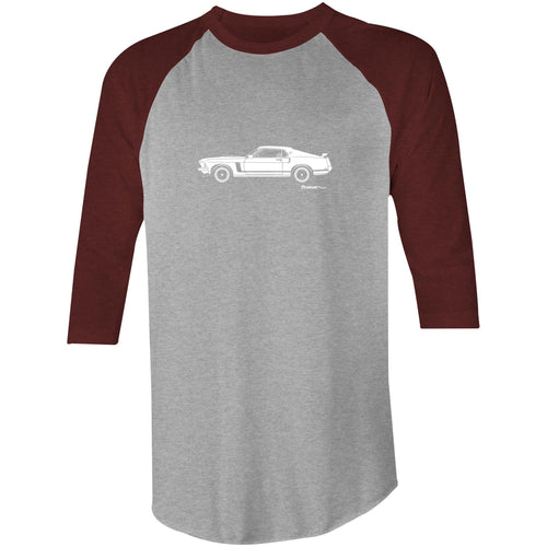 Mustang Side View 3/4 Sleeve T-Shirt