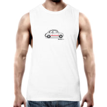 Fiat Side with Red Mens Barnard Tank Top Tee