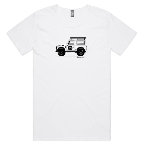 Land Rover Mens Scoop Neck T-Shirt