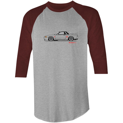Nissan R32 Skyline GT-R  3/4 Sleeve T-Shirt