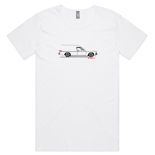 Panel Van on the Side Mens Scoop Neck T-Shirt