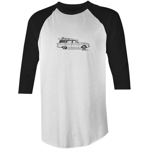 Falcon Wagon on the Side 3/4 Sleeve T-Shirt