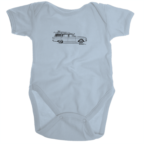 Falcon Wagon on the Side Organic Baby Onesie - Garage79